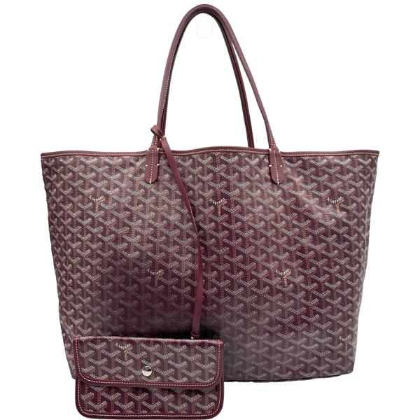 ゴヤール GOYARD サンルイGM レッド ゴヤールディンキャンバス トートバッグ レディース 中...