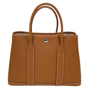 エルメス HERMES ガーデンパーティーTPM G刻印　（2026年製） ゴールド　シルバー金具 トリヨンクレマンス トートバッグ ユニセックス 中古