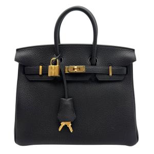 エルメス HERMES バーキン25 G刻 （2026年） ブラック ゴールド金具 トゴ ハンドバッグ レディース 中古