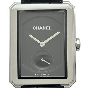 シャネル CHANEL ボーイフレンド H5319 ブラック ステンレススチール 腕時計 ユニセックス 中古
