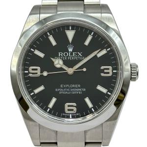ロレックス ROLEX エクスプローラー1 214270 ブラック ステンレススチール 腕時計 メンズ 中古