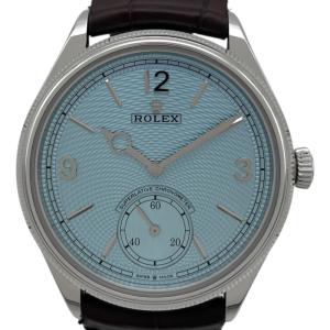ロレックス ROLEX 1908 アイスブルー 52506 ブルー K18WG 腕時計 メンズ 中古