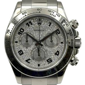 ロレックス ROLEX デイトナ 116509 パヴェダイヤモンド/シルバー ホワイトゴールド 腕時計 メンズ 中古