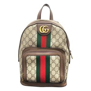 グッチ GUCCI オフィディア GGスモール バックパック 547965 ブラウン GGスプリーム リュック・デイパック レディース 中古｜ookura7815