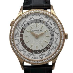パテック・フィリップ PATEK PHILIPPE コンプリケーション ワールドタイム 7130R-013 シルバー ゴールド 腕時計 メンズ 中古