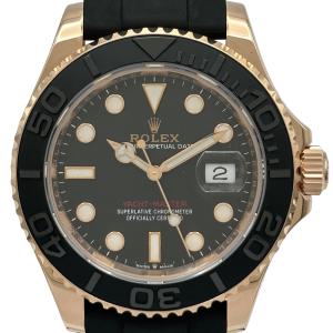ロレックス ROLEX ヨットマスター40 126655 ブラック ピンクゴールド 腕時計 メンズ 中古