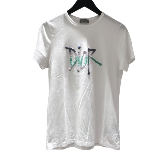 クリスチャン・ディオール Christian Dior XShawn Stussy ロゴ刺繍Tシャツ...