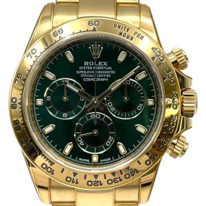 ロレックス ROLEX デイトナ グリーン K18YG 腕時計 メンズ 中古