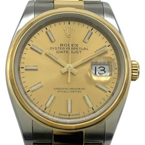 ロレックス ROLEX デイトジャスト36 126203 ゴールド ゴールド/ステンレススチール 腕時計 メンズ 中古