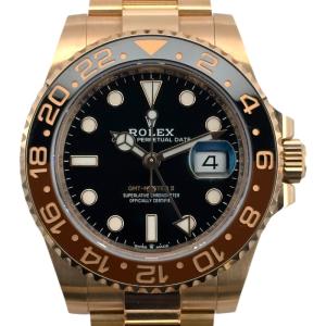 ロレックス ROLEX GMTマスター2 126715CHNR ブラック ピンクゴールド 腕時計 メンズ 中古