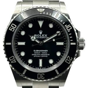 ロレックス ROLEX サブマリーナ 124060 ブラック ステンレススチール 腕時計 メンズ 中古