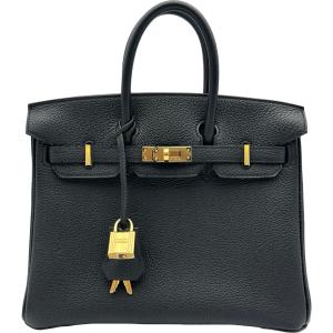 エルメス HERMES バーキン25 G刻印 ブラック ゴールド金具 トゴ ハンドバッグ レディース 中古