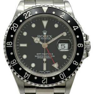 ロレックス ROLEX GMTマスター2 16710 ブラック ステンレススチール 腕時計 メンズ 中古