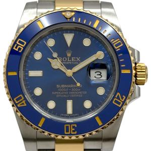 ロレックス ROLEX サブマリーナ 116613LB ブルー ゴールド/ステンレススチール 腕時計 メンズ 中古