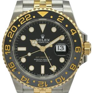 ロレックス ROLEX GMTマスター2 126713GRNR ブラック ゴールド/ステンレススチール 腕時計 メンズ 中古