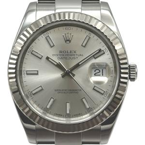 ロレックス ROLEX デイトジャスト 41 126334 シルバー ホワイトゴールド/ステンレススチール 腕時計 メンズ 中古