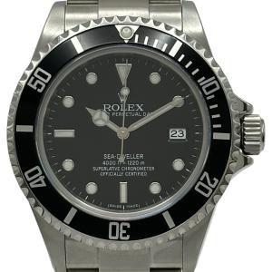 ロレックス ROLEX シードゥエラー 16600 ブラック ステンレススチール 腕時計 メンズ 中古