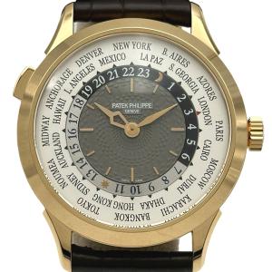 パテック・フィリップ PATEK PHILIPPE コンプリケーション ワールドタイム 5230R-001 グレー ピンクゴールド 腕時計 メンズ 中古