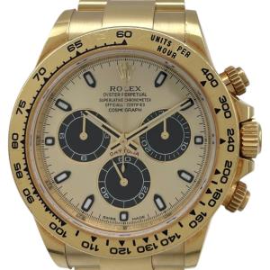 ロレックス ROLEX デイトナ 116508 シャンパン/ブラック K18YG 腕時計 メンズ 中古