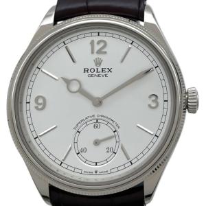 ロレックス ROLEX 1908 52509 ホワイト K18WG 腕時計 メンズ 中古