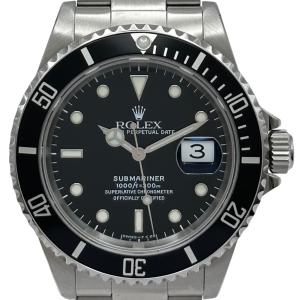 ロレックス ROLEX サブマリーナ 16610 ブラック ステンレススチール 腕時計 メンズ 中古