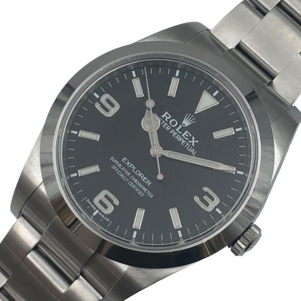 ロレックス ROLEX エクスプローラー1 214270 ブラック ステンレススチール 腕時計 メン...