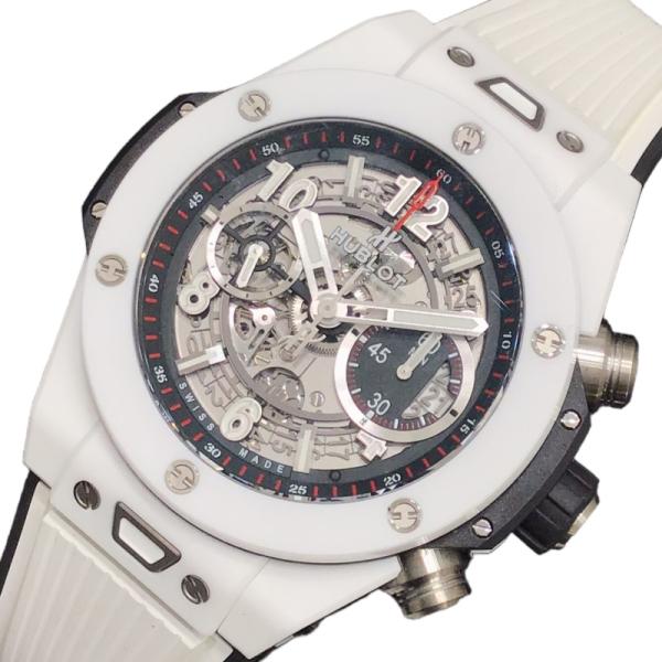 ウブロ HUBLOT ビッグバンウニコ　ホワイトセラミック 411.HX.1170.RX スケルトン...