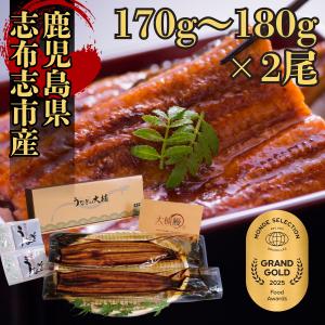 大楠 うなぎ 蒲焼き 170g~180g 2尾 ウナギ 国産 鰻 鹿児島県産 志布志市 内祝 い ギフト 贈り物 化粧箱 うなぎの蒲焼き 冷凍うなぎ 海鮮 取り寄せ｜うなぎの大楠