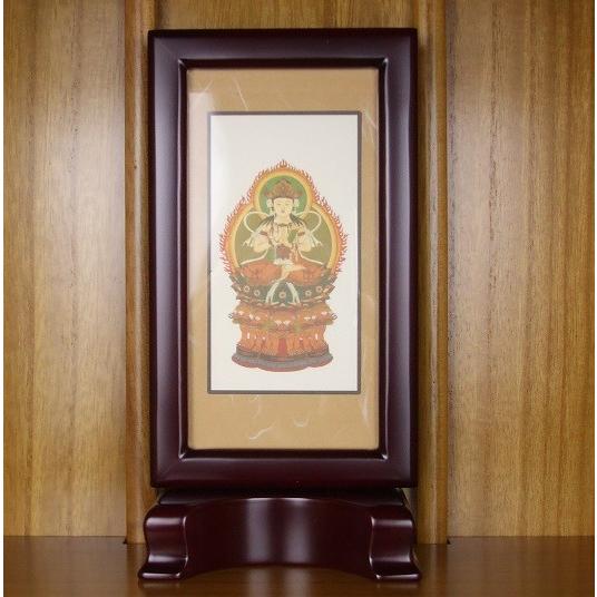 スタンド式掛軸ローズ色「大日如来」サイズ（大）