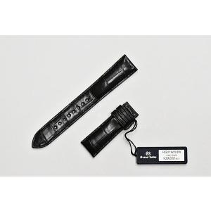 グランドセイコー オプションバンド メンズ クロコダイル 黒色 RG01W20BK 20mm-18mm SEIKO 定価 39,600円 新品｜oomoritokeiten