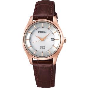 セイコー セレクション STPX046 レディース 腕時計 茶色 牛皮革バンド SEIKO ソーラー時計 新品｜oomoritokeiten