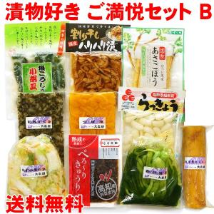 お中元 漬物好き ご満悦セット B 【クール便】 漬物 つけもの 詰め合わせ 送料無料 ギフト セット 進物 大森屋 プレゼント｜oomoriya