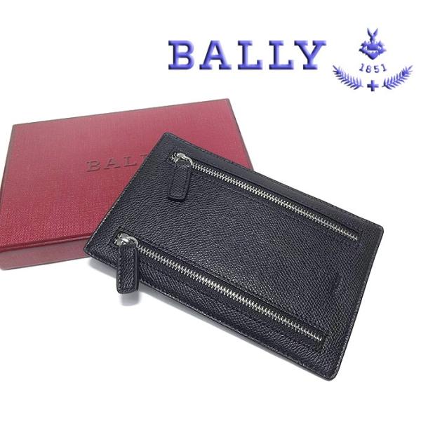 【送料無料 未使用 超美品】 バリー BALLY Wジップ マルチケース ポーチ 小物入れ カードケ...