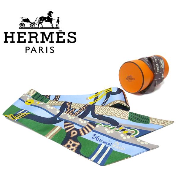 【未使用品 超美品】 エルメス HERMES ツイリー 帯型 スカーフ FANTAISIE D&apos;ET...