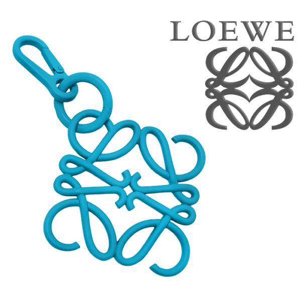【未使用 超美品】 ロエベ LOEWE アナグラム キーホルダー キーリング ロゴチャーム ストラッ...