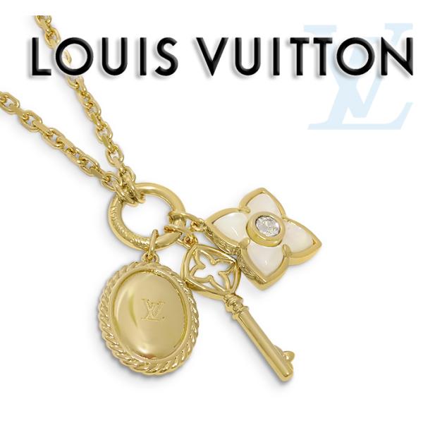 【送料無料 美品】 ルイヴィトン LV シグネット ネックレス ペンダント ロゴチャーム ゴールド ...