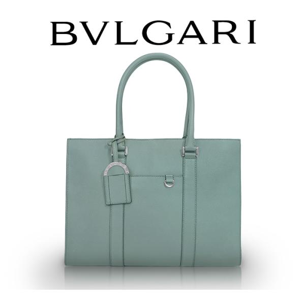 【美品 ほぼ未使用】 ブルガリ BVLGARI ブルガリマン ビジネスバッグ ブリーフケース 鞄 レ...