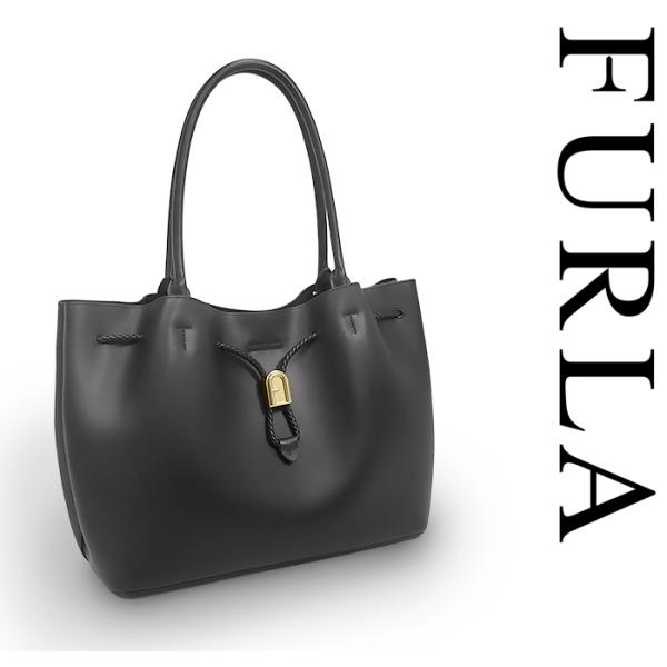 【超美品 ほぼ未使用】 フルラ FURLA ショルダートートバッグ ハンドバッグ 鞄 レザー 本革 ...