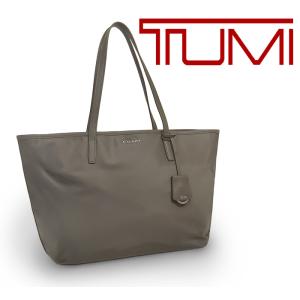 【美品 ほぼ未使用】 トゥミ TUMI ビジネスバッグ トートバッグ 鞄 ナイロン レザー ベージュ グレー ブラウン 大容量 軽い シリアル有