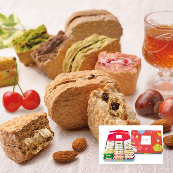 大麦ダクワーズたっぷりセット 8種24個 デザイン箱【おおむぎ工房】グルテンフリー 小麦不使用 国産...