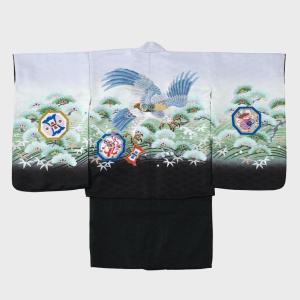 七五三・男児・アンサンブル　羽織＋無地着物　No.75-2-110　刺繍入｜oooka529