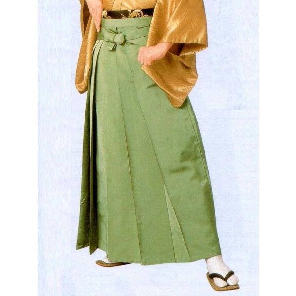 踊り袴 （馬乗り仕立て）　うぐいす色