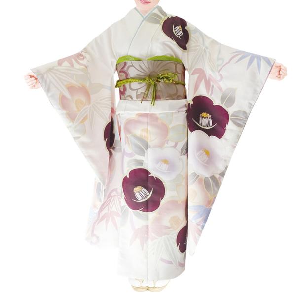 仕立上り振袖 単品 ダスティカラーH・L(アッシュエル) No.220 帯小物は付属しません。派手さ...