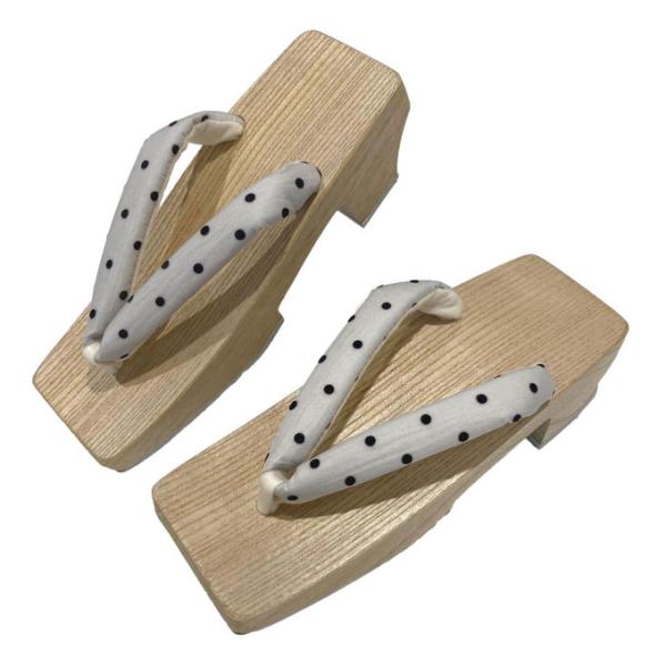 ヒール下駄 「阿波の桐下駄」クリア台  徳島県地場産業工芸品 Mサイズ 23.5cm・現品 No.4...