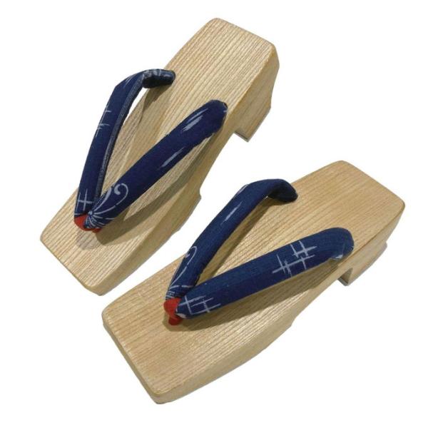 ヒール下駄 「阿波の桐下駄」クリア台  徳島県地場産業工芸品 Mサイズ 23.5cm・現品 No.4...