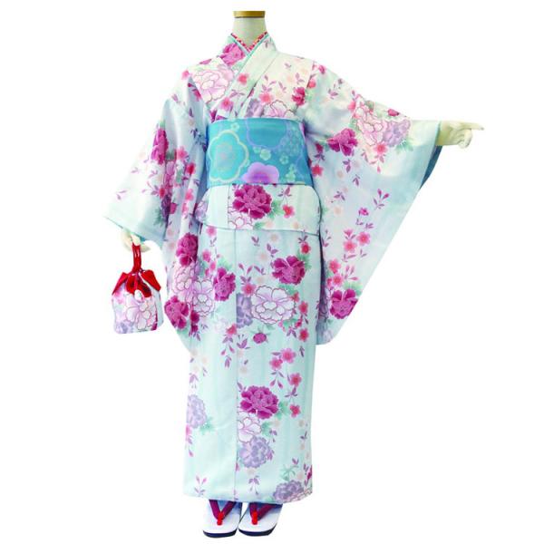 子供 女の子 R・KIKUCHI ジュニアアンサンブル９点セット、No,22 簡単着付きもの・伊達衿...