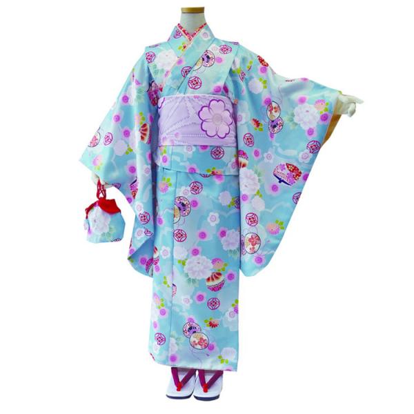 子供 女の子 R・KIKUCHI ジュニアアンサンブル９点セット、No,25 簡単着付きもの・伊達衿...