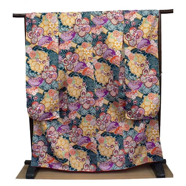 大正浪漫感じる振袖、Wayu-bi、仕立上り振袖単品商品 No, 1901b  　・送料サービスでお...