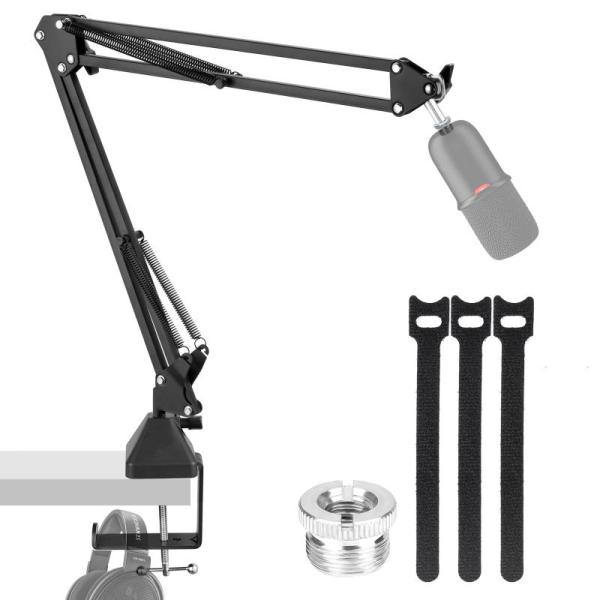 EmJTao SoloCast USBブームアームマイクスタンド、HyperX SoloCastゲー...