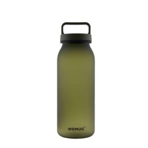 WEMUG ウォーターボトル 620ml 水筒 (超軽量・シリコンなしで高密閉) スポーツボトル Handled アーミーグリーン